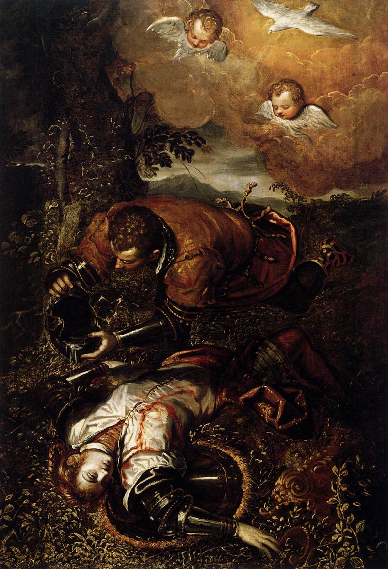 Tintoretto,_Domenico_-_Tancred_Baptizing_Clorinda_-_c._1585.jpg